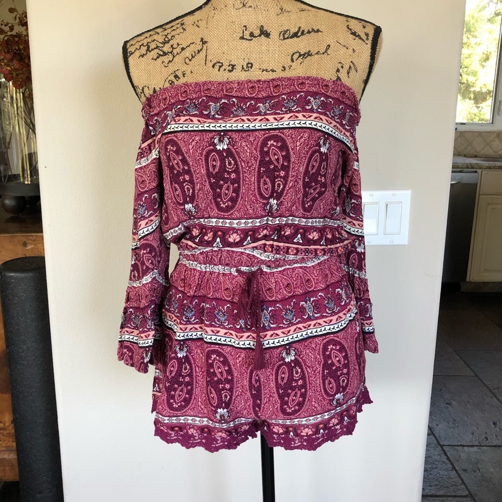 Forever 21 off the shoulder romper